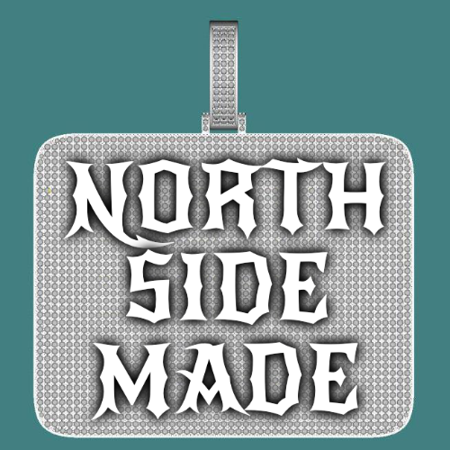 CUSTOM LETTER NECKLACE 3D BIG SQUARE