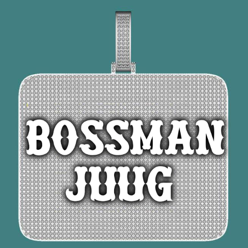 CUSTOM LETTER NECKLACE 3D BIG SQUARE