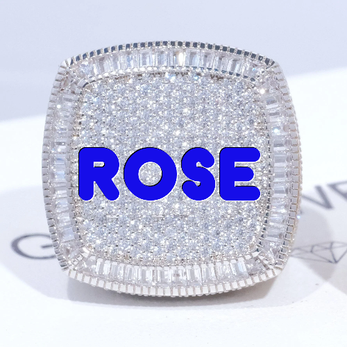 CUSTOM LETTER 3D ICED RING