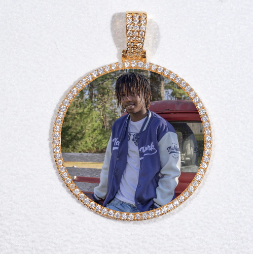 MEDIUM 3D CIRCLE CUSTOM PICTURE PENDANT