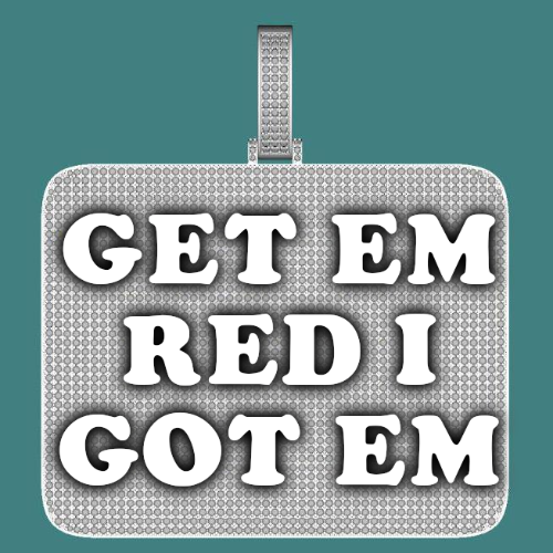 CUSTOM LETTER NECKLACE 3D BIG SQUARE