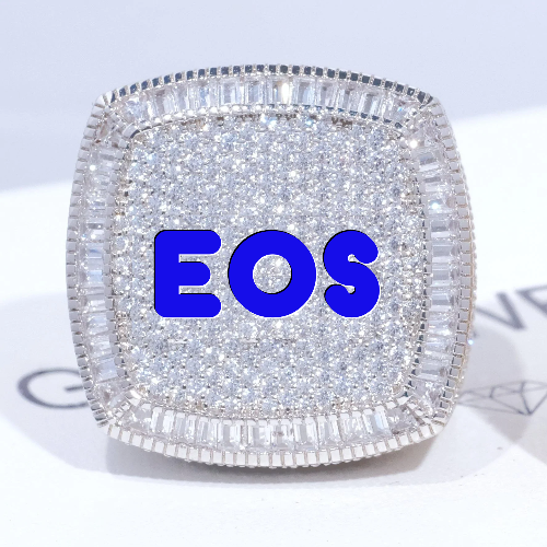 CUSTOM LETTER 3D ICED RING