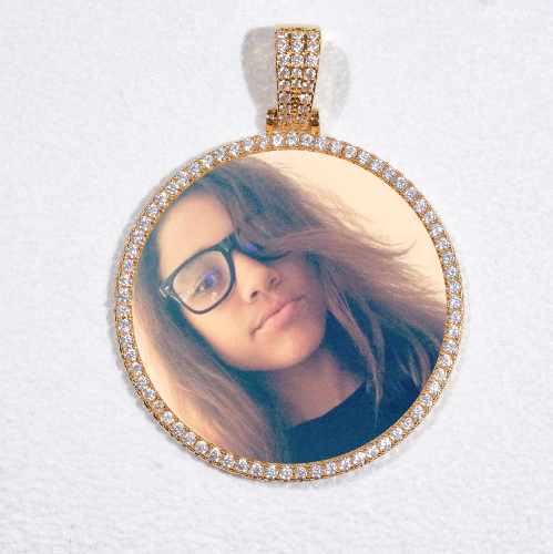 MEDIUM 3D CIRCLE CUSTOM PICTURE PENDANT