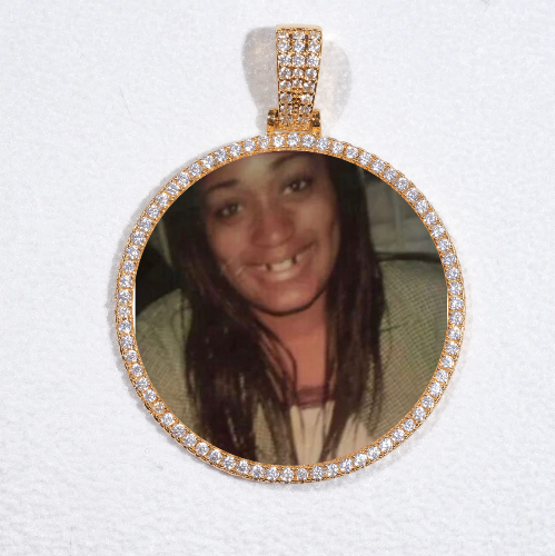 MEDIUM 3D CIRCLE CUSTOM PICTURE PENDANT