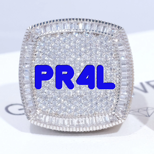 CUSTOM LETTER 3D ICED RING