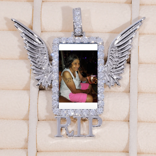 RIP WING 3D CUSTOM PICTURE PENDANT