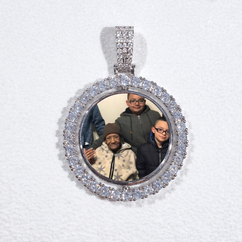 3D Spinning 2-Faced Custom Picture Pendant