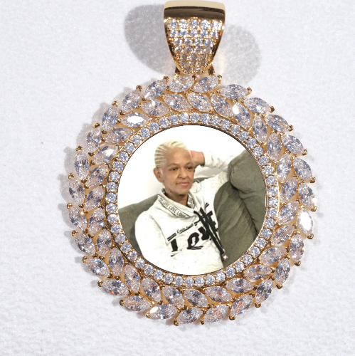 Large 3D Wheat Ear Custom Picture Pendant