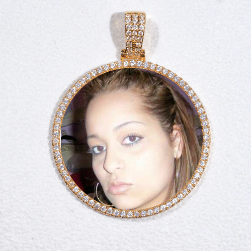 MEDIUM 3D CIRCLE CUSTOM PICTURE PENDANT