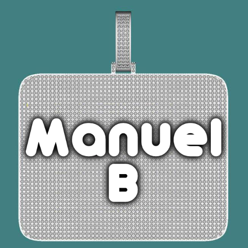 CUSTOM LETTER NECKLACE 3D BIG SQUARE