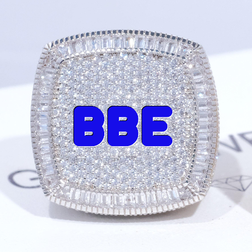 CUSTOM LETTER 3D ICED RING