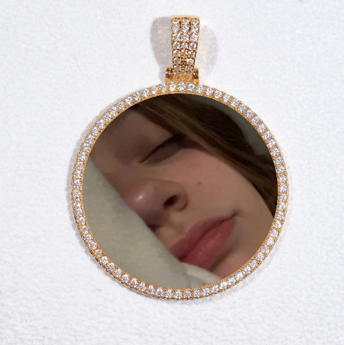 MEDIUM 3D CIRCLE CUSTOM PICTURE PENDANT