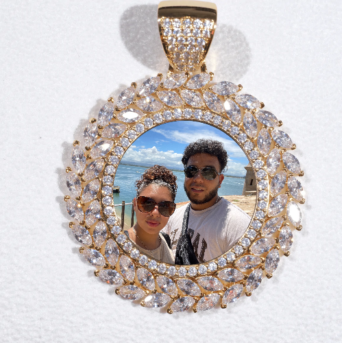 Large 3D Wheat Ear Custom Picture Pendant