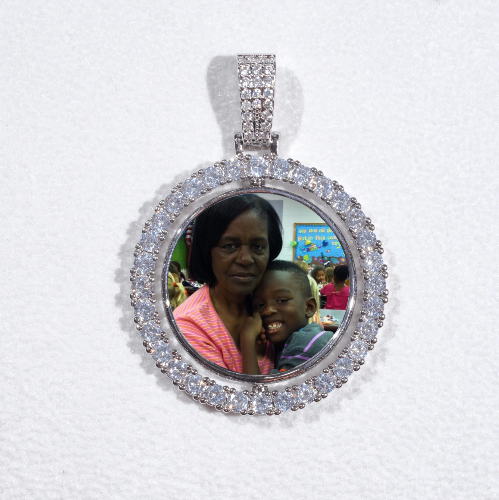 3D Spinning 2-Faced Custom Picture Pendant