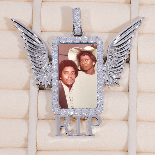 RIP WING 3D CUSTOM PICTURE PENDANT
