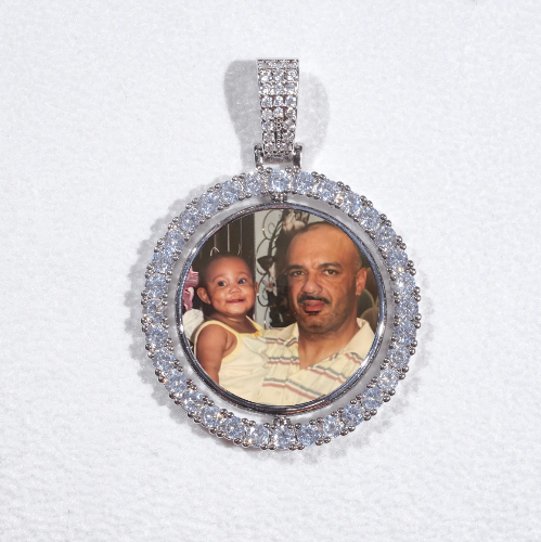 3D Spinning 2-Faced Custom Picture Pendant