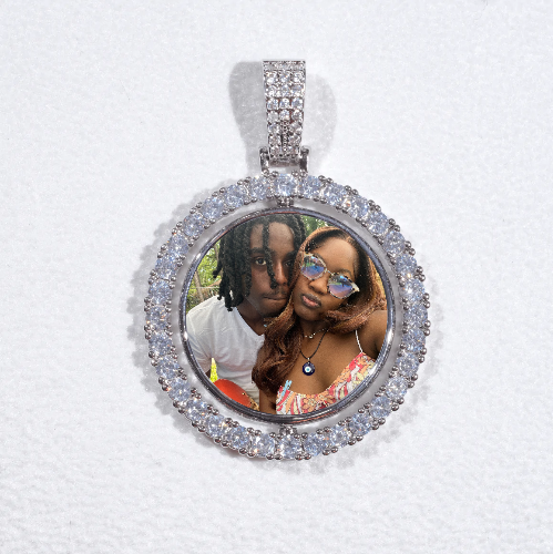 3D Spinning 2-Faced Custom Picture Pendant