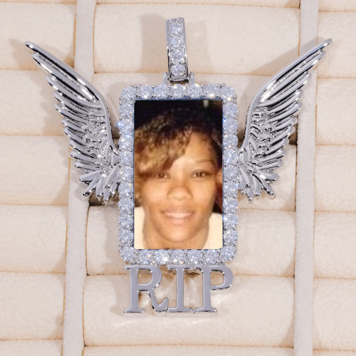 RIP WING 3D CUSTOM PICTURE PENDANT