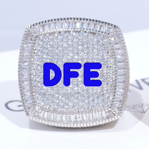 CUSTOM LETTER 3D ICED RING