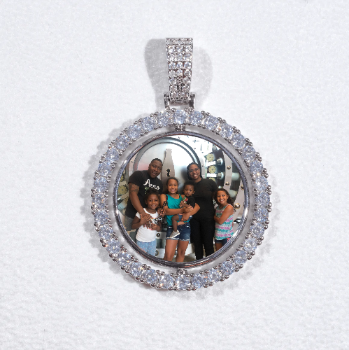 3D Spinning 2-Faced Custom Picture Pendant