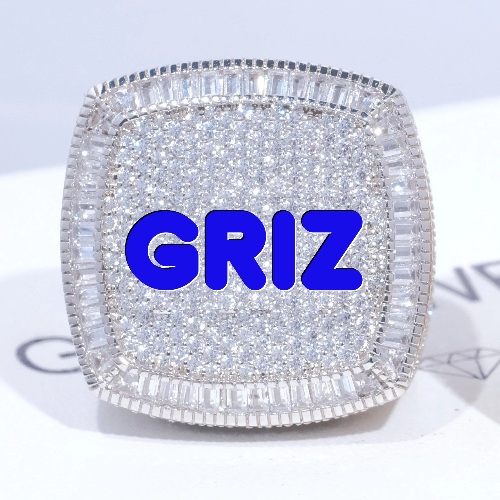 CUSTOM LETTER 3D ICED RING