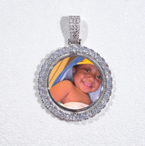 3D Spinning 2-Faced Custom Picture Pendant