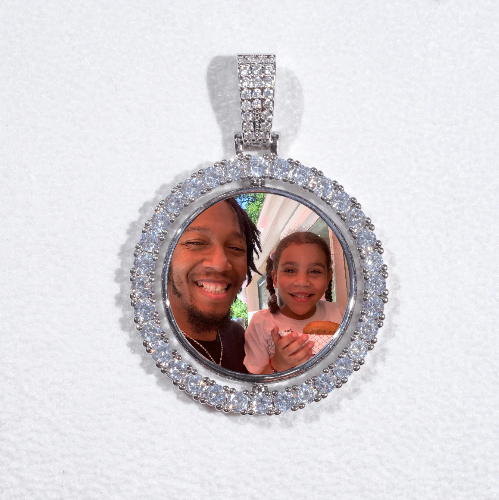 3D Spinning 2-Faced Custom Picture Pendant