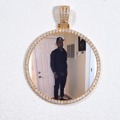MEDIUM 3D CIRCLE CUSTOM PICTURE PENDANT