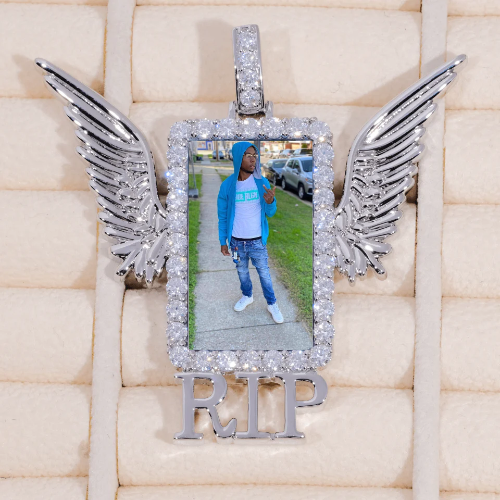 RIP WING 3D CUSTOM PICTURE PENDANT