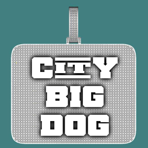 CUSTOM LETTER NECKLACE 3D BIG SQUARE