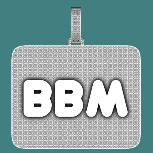 CUSTOM LETTER NECKLACE 3D BIG SQUARE