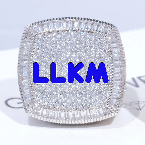 CUSTOM LETTER 3D ICED RING