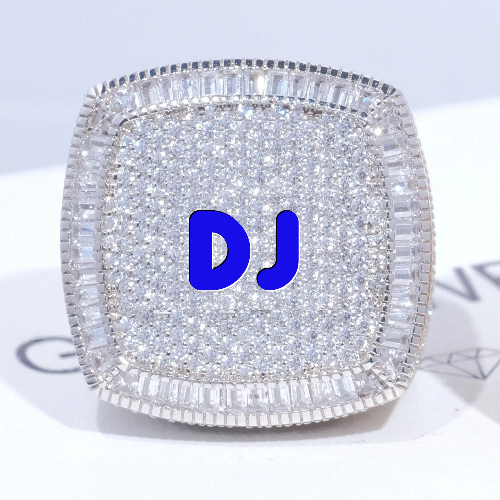 CUSTOM LETTER 3D ICED RING
