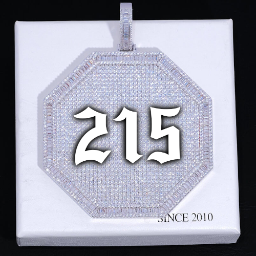 Custom Letters Baguette Two Layer Necklace