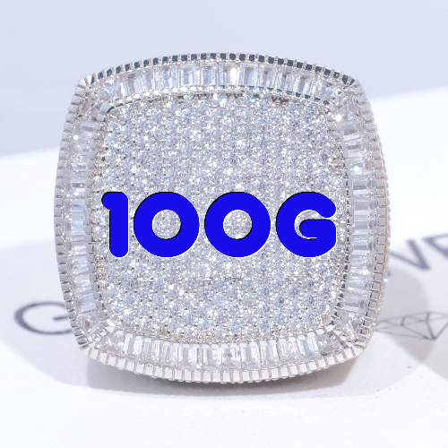 CUSTOM LETTER 3D ICED RING