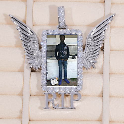 RIP WING 3D CUSTOM PICTURE PENDANT