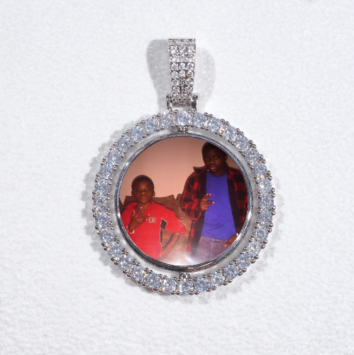 3D Spinning 2-Faced Custom Picture Pendant