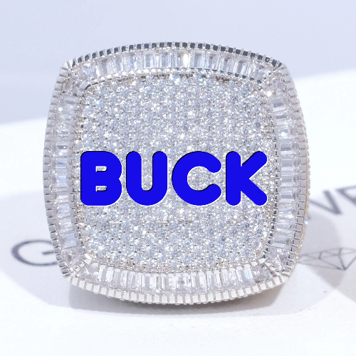 CUSTOM LETTER 3D ICED RING