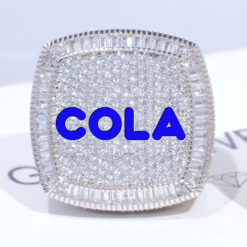 CUSTOM LETTER 3D ICED RING