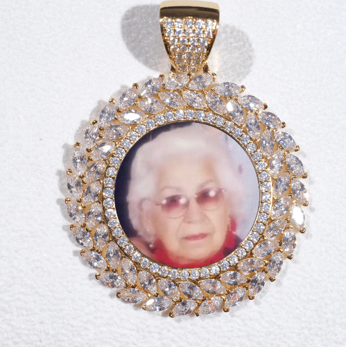 Large 3D Wheat Ear Custom Picture Pendant