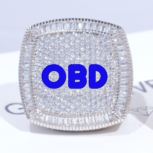 CUSTOM LETTER 3D ICED RING