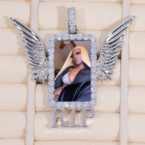 RIP WING 3D CUSTOM PICTURE PENDANT