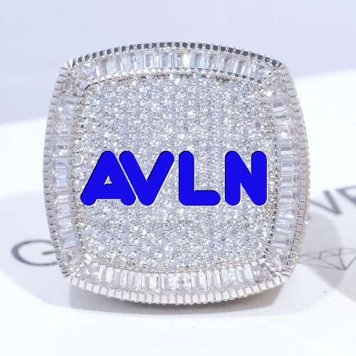 CUSTOM LETTER 3D ICED RING