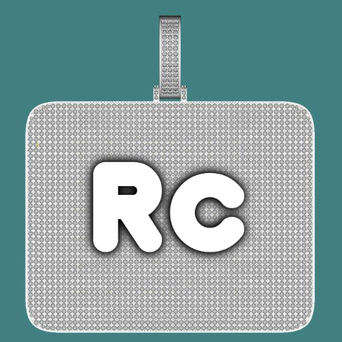 CUSTOM LETTER NECKLACE 3D BIG SQUARE