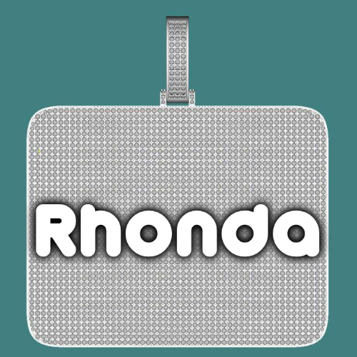 CUSTOM LETTER NECKLACE 3D BIG SQUARE