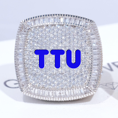 CUSTOM LETTER 3D ICED RING
