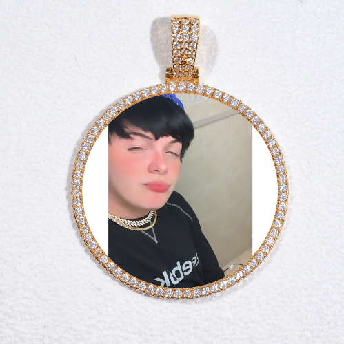 MEDIUM 3D CIRCLE CUSTOM PICTURE PENDANT