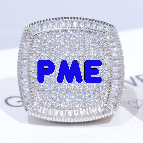CUSTOM LETTER 3D ICED RING