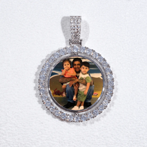 3D Spinning 2-Faced Custom Picture Pendant