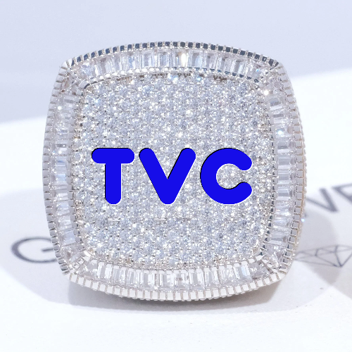 CUSTOM LETTER 3D ICED RING